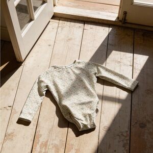 Minnow Sea Marsh Floral Rash-guard One Piece – 2T